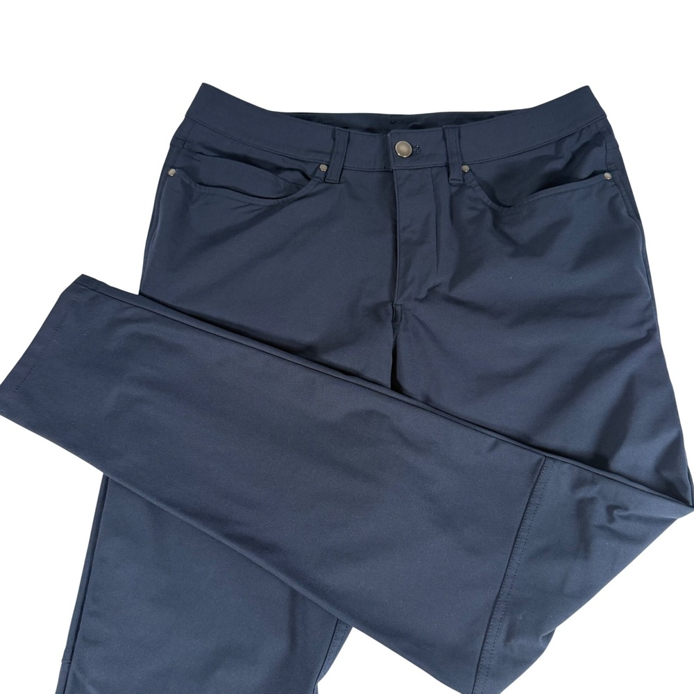 Lululemon ABC Classic Fit Pants Navy Blue Mens Size 32x31 Preppy Golf Business